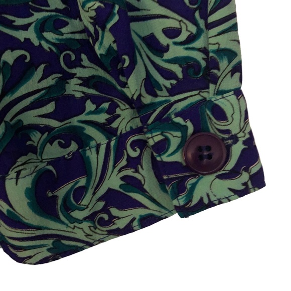 VTG Silk Dress Maggy London by Jeannene Booher midi peplum waist size 4 - Picture 3 of 9